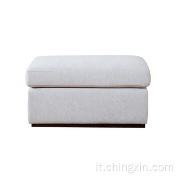 CX630 Mobili soggiorno moderno tessuto divano sgabello